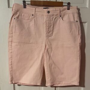 NYDJ NWT Briella Felicity Women's Pink Shorts Size 16